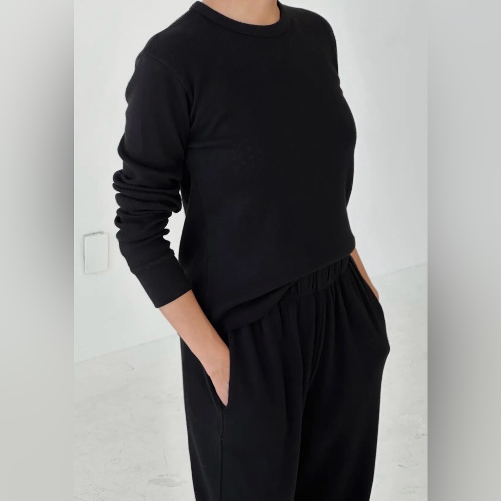 Le Bon Shoppe Pointelle long sleeve tee